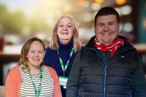 Aaron Jones and Leah