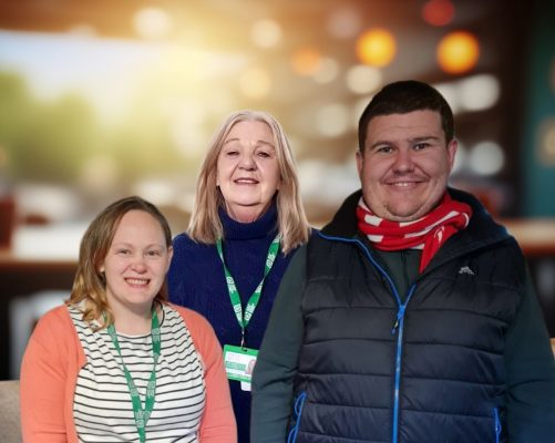 Aaron Jones, Leah Williams and Julie Lovell