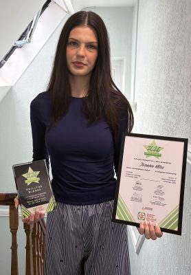 Jasmine Miles, winner of the Welsh Ambassador of the Year Award.